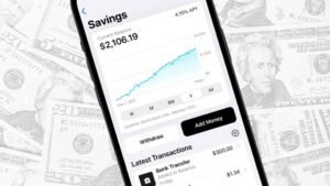 High Yield Savings Account Interface